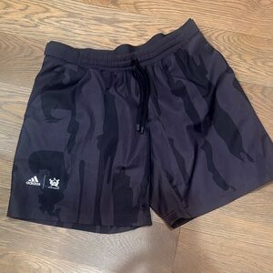 Adidas X Thiebe Magugu Men's Large Black/Gray Camo 7in Athletic Shorts